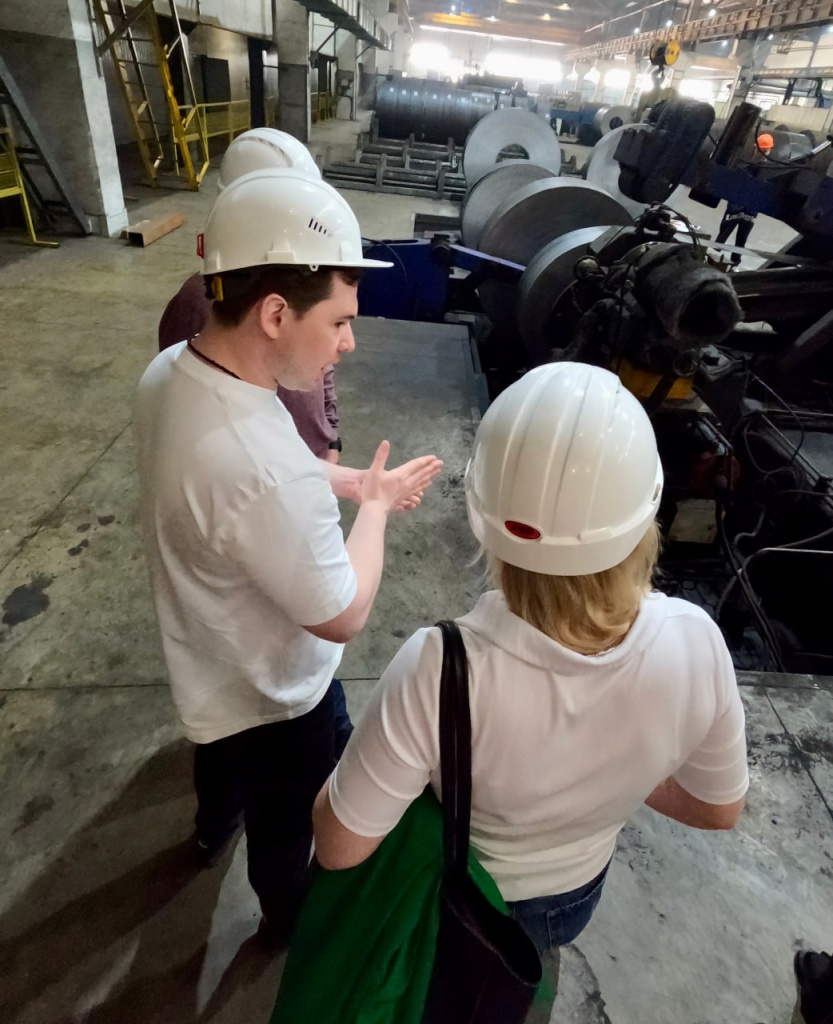 Визит федерального металлотрейдера ООО "Айрон" на производство "Металл Сервис"